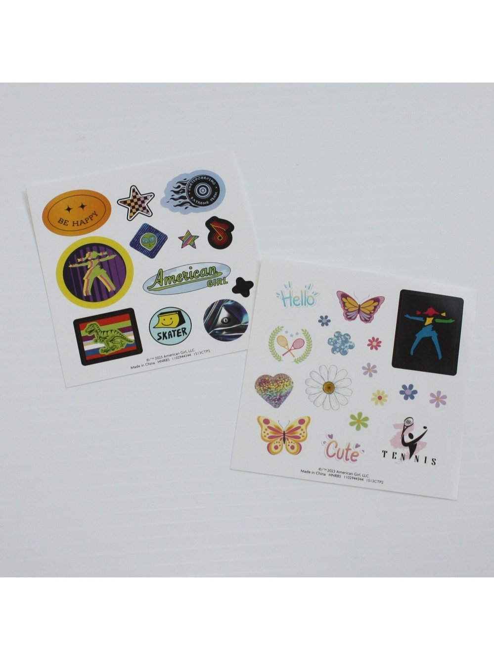 American Girl Isabel & Nicki’s Computer & Desk Set 2 Mini Sticker Sheets